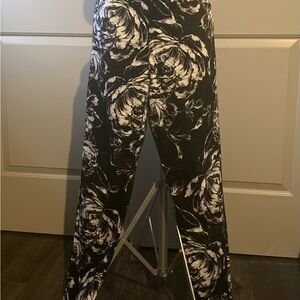 JF J.Ferrar Black and White Floral Men's Dress Pants
